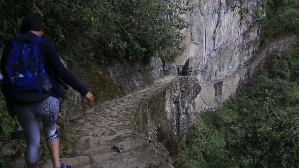 Vue Panoramique Machu Picchu Pérou Ruines Ville Empire Inca Montagne — Video
