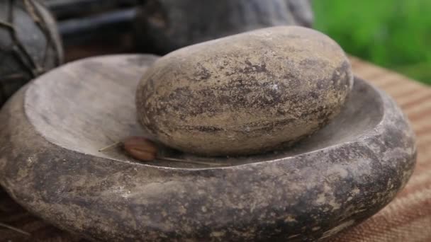 Traditional Ceramic Pot Peru Latin America Handcraft — Stock Video