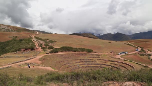 Sitio Arqueológico Moray Maras Perú — Vídeos de Stock
