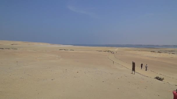 Deserto Montanhas Vermelhas Reserva Nacional Paracas Peru — Vídeo de Stock