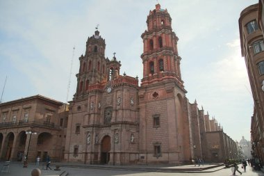 20 Haziran 2019 San Luis Potosí, Meksika: San Luis Potosí Meksika sömürgeci şehir tarihi merkezinin kiliseleri.