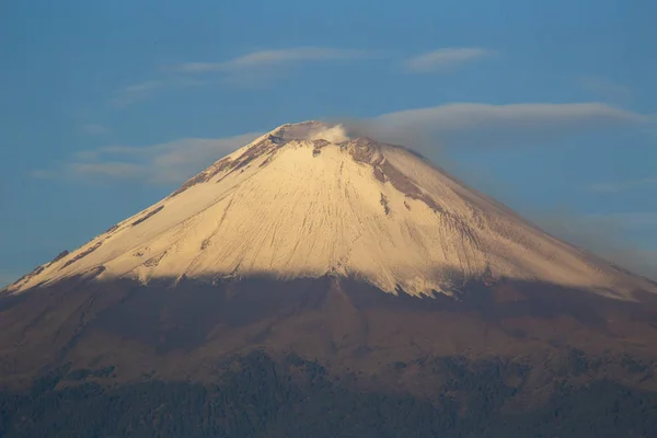 Erupcja wulkanu Popocatepetl Meksyk — Zdjęcie stockowe