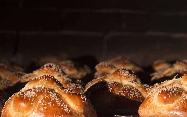 Traditioneel brood van de dag van de dode Mexico hojaldras — Stockfoto