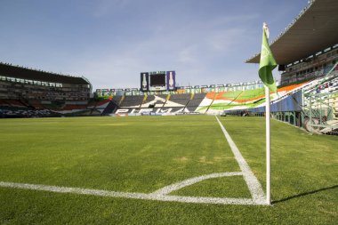 Leon, Guanajuato Mxico - 20 Haziran 2019: Estadio Len, Nou Camp - Club Len F.C. panoramik görünümü