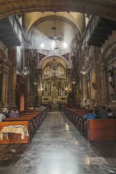 20 de junho de 2019 San Luis Potos chalupa, México: Igrejas do centro histórico da cidade colonial de San Luis Potos chalupa México — Fotografia de Stock