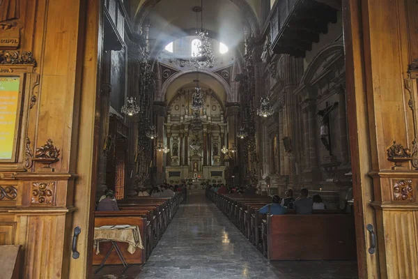 20 de junho de 2019 San Luis Potos chalupa, México: Igrejas do centro histórico da cidade colonial de San Luis Potos chalupa México — Fotografia de Stock
