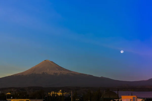 Izta-popo zoquiapan Nationalpark und Blick auf den Vulkan popocatepetl, Mexiko — Stockfoto