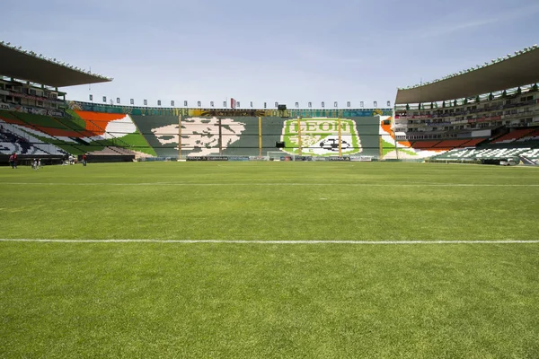 Leon, Guanajuato Meksika - 20 Haziran 2019: Estadio Len, Nou Camp - Club Len F.C. panoramik görünümü — Stok fotoğraf