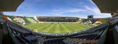 León, Guanajuato México - 20 Haziran 2019: Estadio León, Nou Camp - Club León F.C. panoramik manzarası