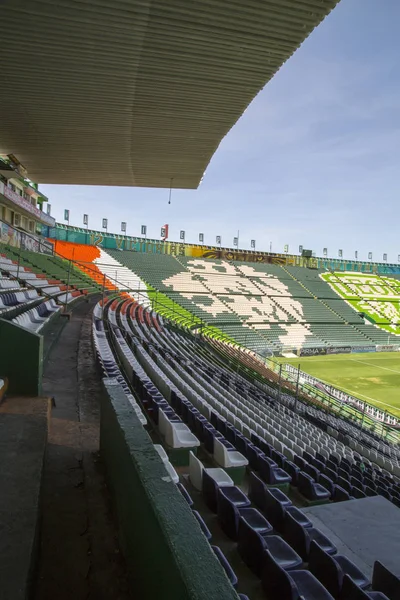 Leon, Guanajuato Meksyk-20 czerwca, 2019: Estadio len, Nou Camp-Club len F.C. panoramiczny widok — Zdjęcie stockowe