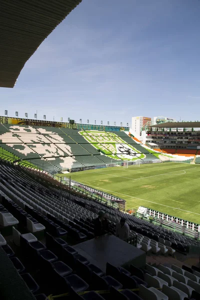 Leon, Guanajuato Meksyk-20 czerwca, 2019: Estadio len, Nou Camp-Club len F.C. panoramiczny widok — Zdjęcie stockowe