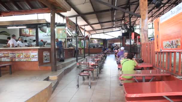 Honduras San Pedro Sula Mai 2019 Cuisine Traditionnelle Marché Alimentaire — Video