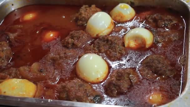 ホンジュラス サンペドロスーラ 2019年5月 伝統的な食品 食品市場サンペドロスーラ — ストック動画