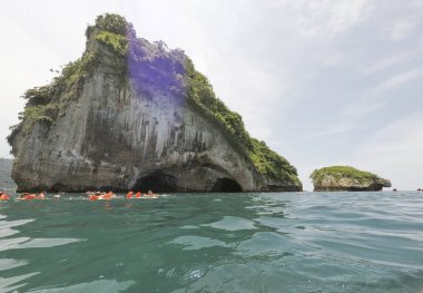 Puerto Vallarta, Meksika, Los Arcos, Puerto Vallarta turistler için çok popüler bir tekne ve şnorkel yer.