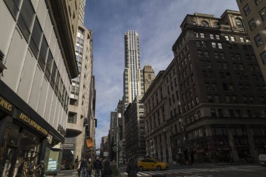 Jersey City, Nj, Usa - 8 Mayıs 2019 New York sokak yolu New York City, Usa - 8 Mayıs 2019 New York sokak yolu