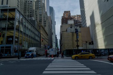 New York sokak yolu.