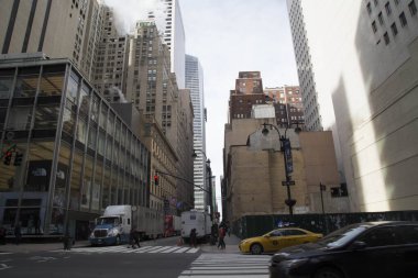 New York sokak yolu.