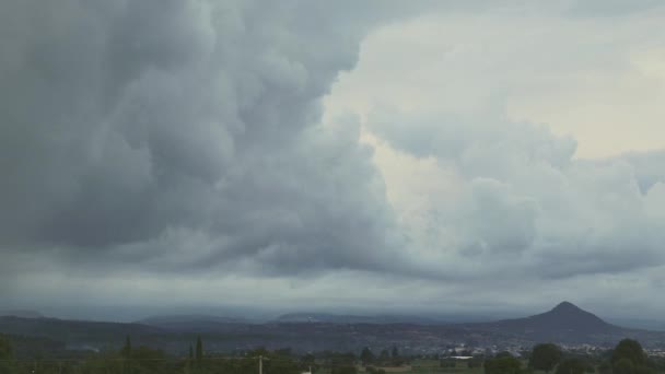 Проміжок Часу Хмар Вулкані Popocatepetl — стокове відео