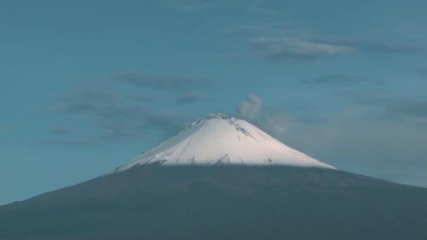 Popocatpetl Aktiv Stratovulkan Som Ligger Delstaterna Puebla Mexiko Och Morelos — Stockvideo