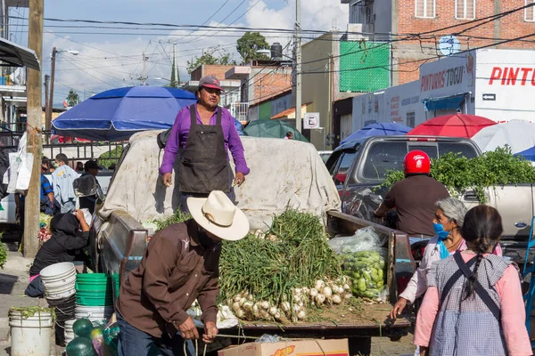 Atlixco Puebla Mexico Sep 2020 Overzicht Van Lokale Markt Tijdens — Stockfoto
