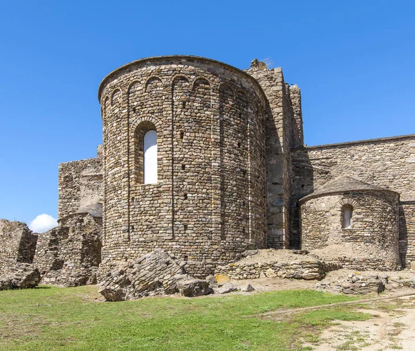 Fortaleza Medieval Roses Cataluña Norte España — Foto de Stock