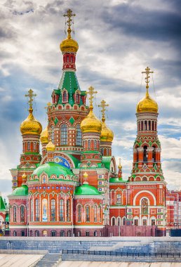 Cathedral of the Annunciation of the Blessed Virgin Mary in Yoshkar-Ola, Russia clipart