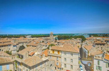 Çatılar Avignon Provence, Fransa'nın eski evler