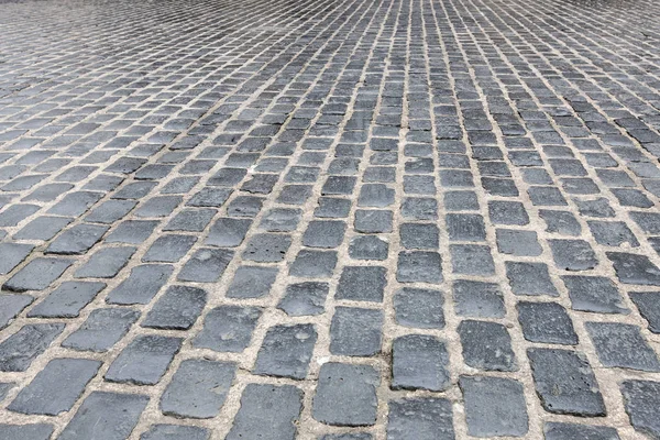 Graniet Cobblestoned Stoep Achtergrond — Stockfoto