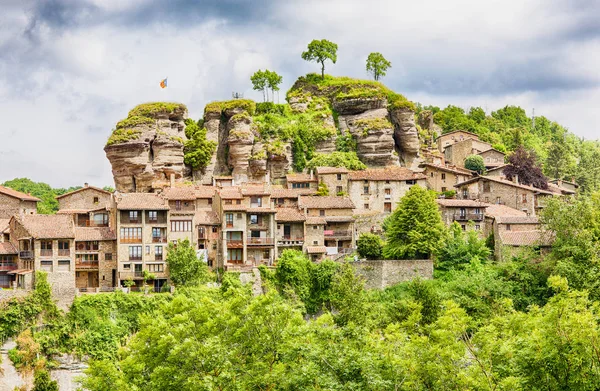 Rupit Pueblo Medieval Medio Naturaleza Cataluña Osona — Foto de Stock