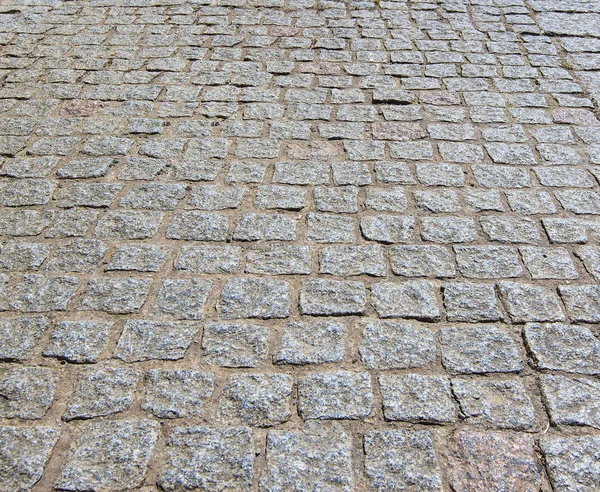 Graniet Cobblestoned Stoep Achtergrond — Stockfoto