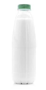 plastik şişe süt beyaz izole
