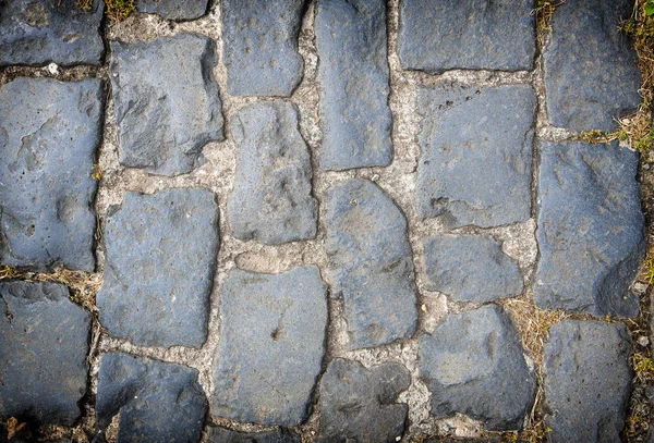 Graniet Cobblestoned Stoep Achtergrond — Stockfoto