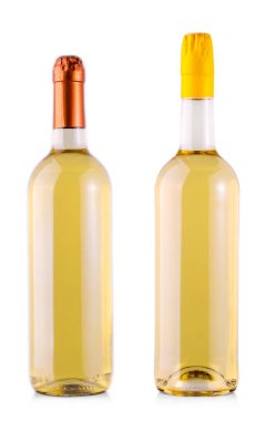 izole yansıtıcı beyaz zemin üzerine beyaz şarap