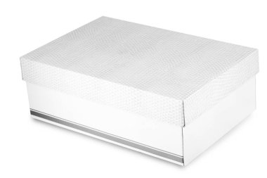 Beyaz kırpma yoluyla izole ayakkabı kutusu