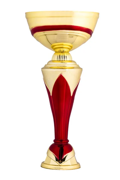El trofeo dorado aislado sobre fondo blanco —  Fotos de Stock