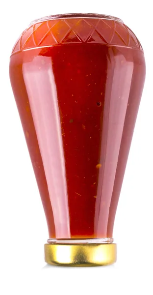 Botella de ketchup aislada sobre fondo blanco — Foto de Stock