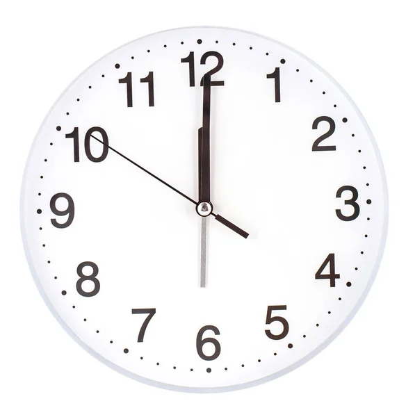The blank clock face with hour, minute and second hands isolated — Stock Photo, Image