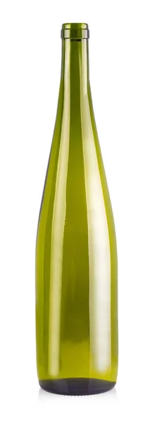 Пустые бутылки вина изолированы на белом фоне — стоковое фото