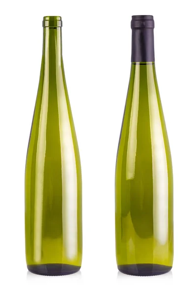 La botella para vino aislado sobre fondo blanco — Foto de Stock