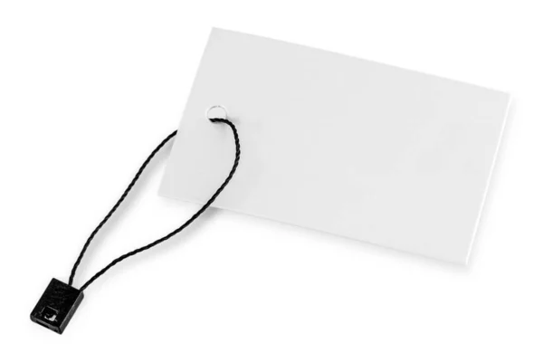 O preço do papel em branco etiqueta ou rótulo isolado — Fotografia de Stock