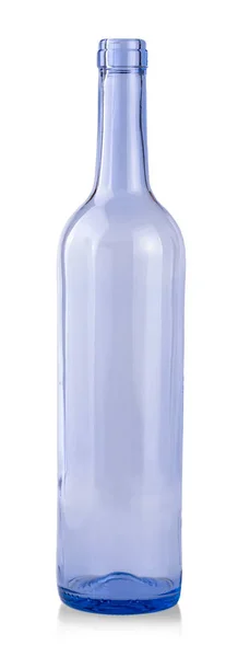 흰색 배경에 고립 된 와인용 Empy 병 — 스톡 사진