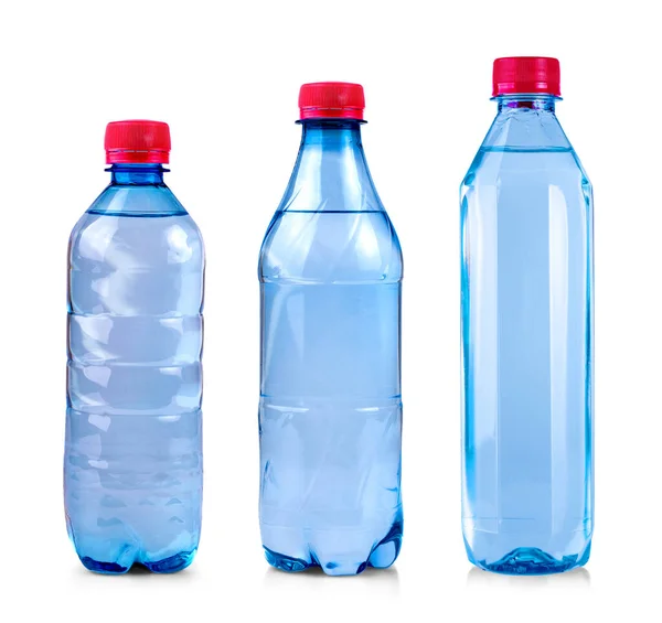 Water bottle isolated on white with clipping path — Stock Photo, Image