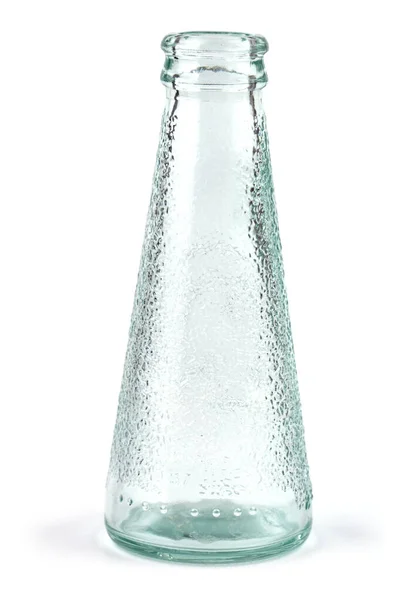 Botella de vidrio vintage aislada sobre fondo blanco — Foto de Stock