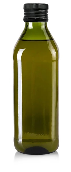 Butelka Oliwy Oliwek Odizolowana Białym Tle Plik Zawiera Ścieżkę Wycinania — Zdjęcie stockowe