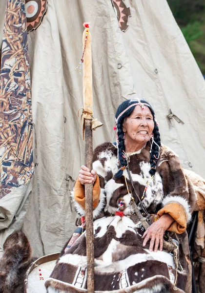 Petropavlovsk Kamchatka Russia November 2020 Kamchatka Aboriginal Koryak Folk Ensemble — Stock Photo, Image