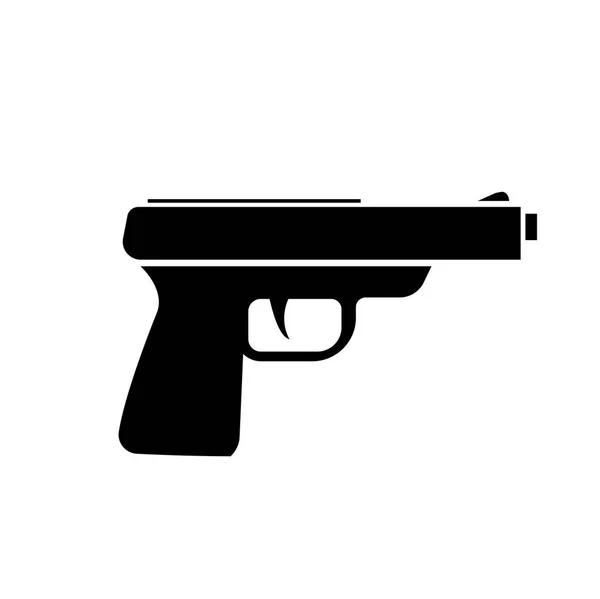 Gun Flat Vector Icons — Stock Vector