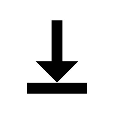 Soyut vektör simge İndiriyor