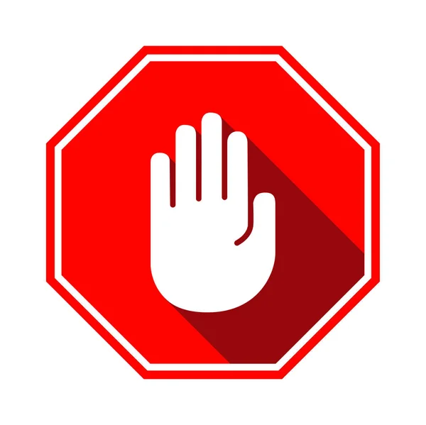 El blok reklamlar illüstrasyon işareti