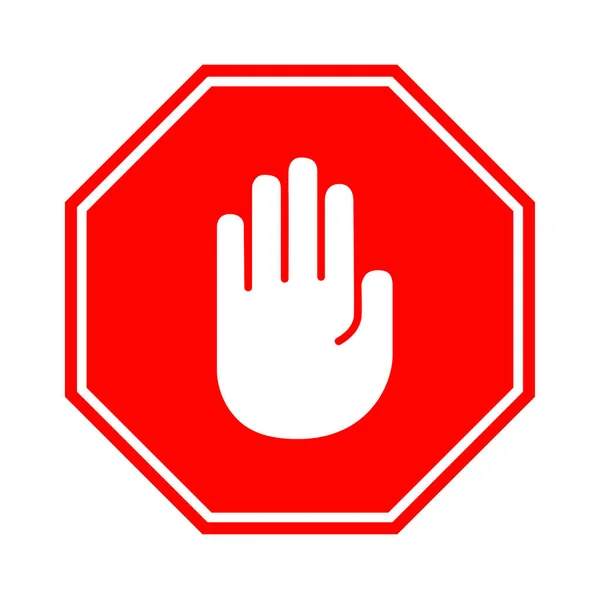 El blok reklamlar illüstrasyon işareti