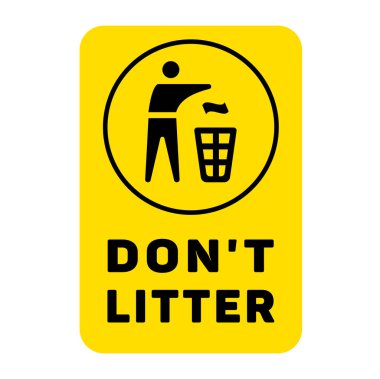 vektör işareti çöp yok